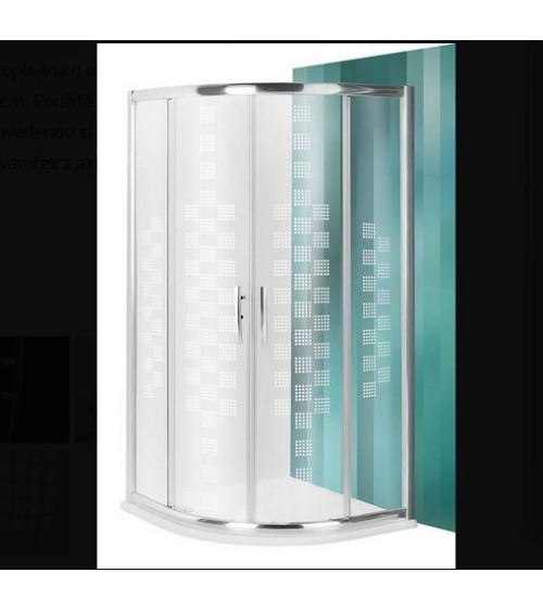 Paroi de douche d'angle PIXORN 90x90x200 cm