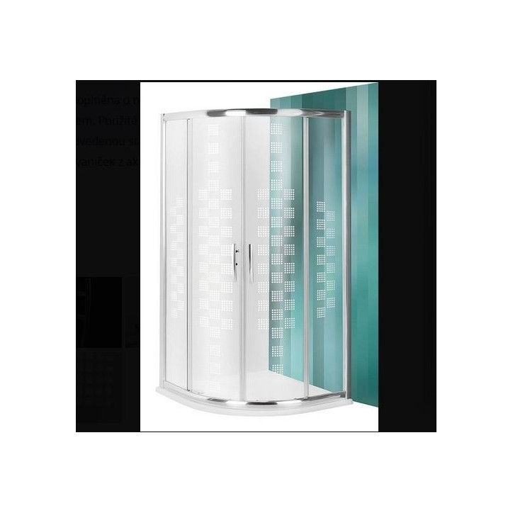 Paroi de douche d'angle PIXORN 90x90x200 cm