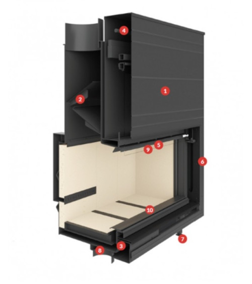 copy of Insert cheminée à bois AUVYS 10 kW