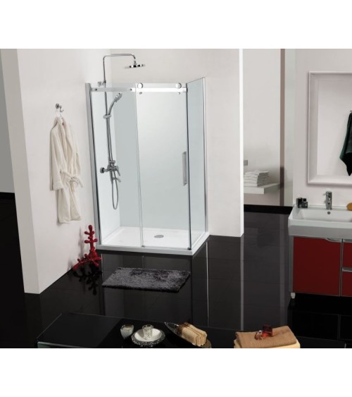 Paroi de douche d'angle ELEGANCE 80x120 ou 90x140 cm