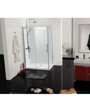 Paroi de douche d'angle ELEGANCE 80x120 ou 90x140 cm