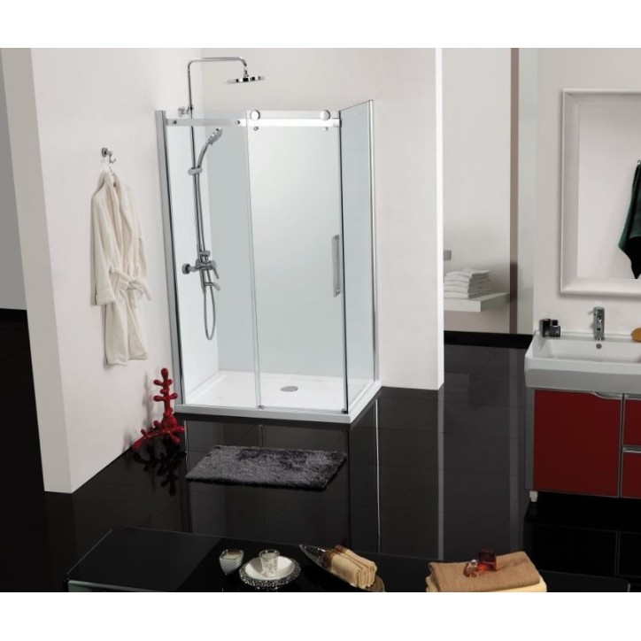 Paroi de douche d'angle ELEGANCE 80x120 ou 90x140 cm Paroi de douche d'angle ELEGANCE 80x120 ou 90x140 cm