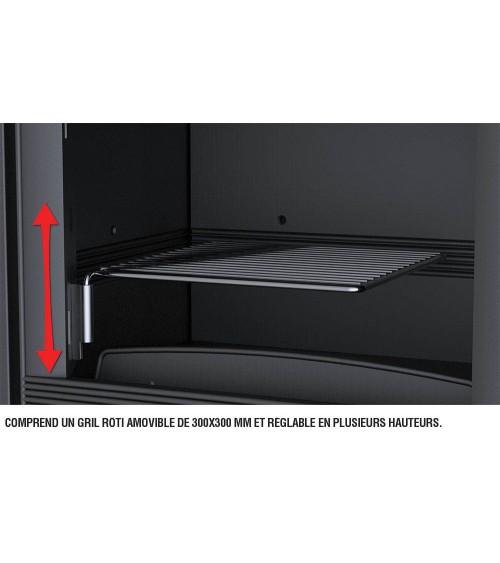 Poêle à bois ANACO 3 faces vitrées avec turbine 13 kW