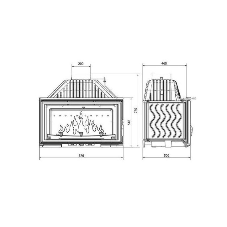 copy of Insert cheminée à bois AUVYS 10 kW