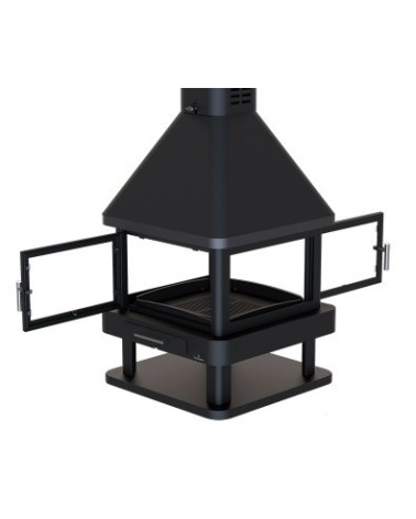 Poêle à bois CABIMAS 4 faces vitrées 16 kW