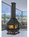Poêle à bois CABIMAS 4 faces vitrées 16 kW