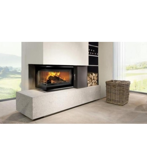 Insert cheminée à bois W16LB-13.5kW ECO  COIN GAUCHE | fabrication européenne sur notre boutique en ligne
