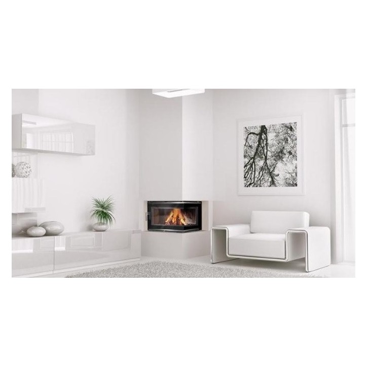 Insertable de chimenea W16LB-13.5kW ECO ESQUINA DERECHA