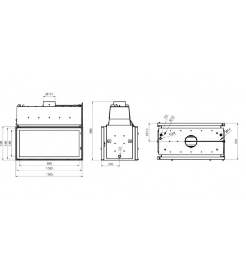 Inserção hidráulica PANAQUA 110 - 30/40KW 2 portas