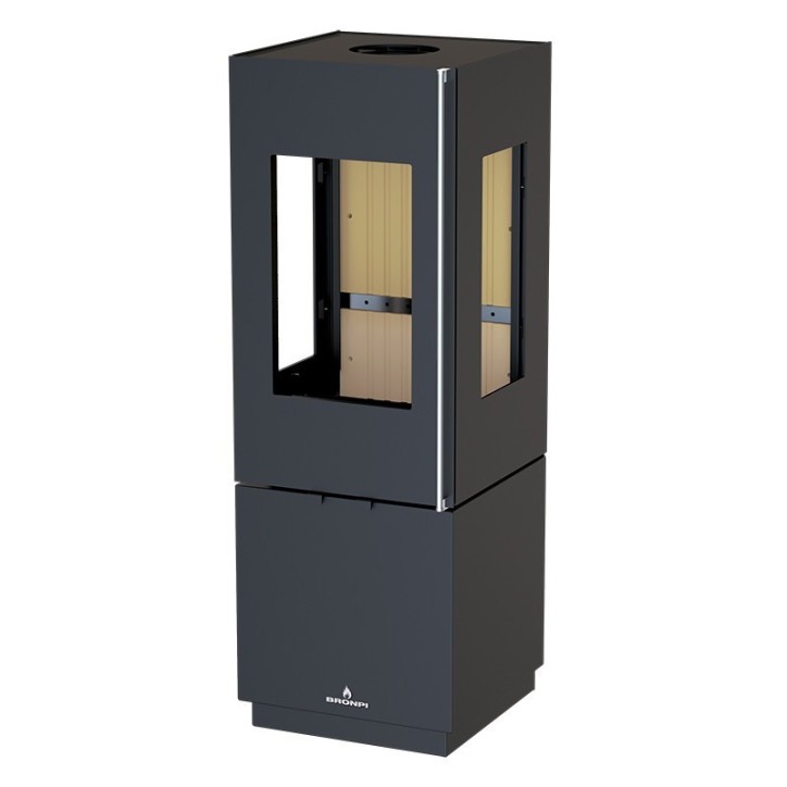 Poêle à bois 3 côtés vitrés JAKO 7 kW Poêle à bois 3 côtés vitrés JAKO 7 kW