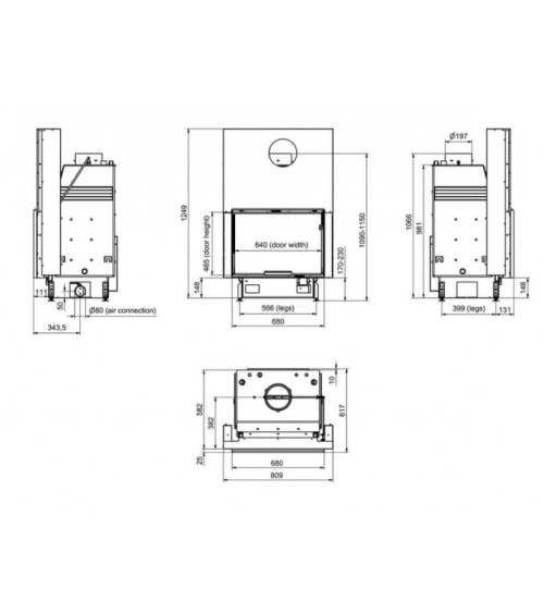 Insert hydro PANAQUA 80 EVO LD 12 - 20 KW - Dans notre boutique en ligne - garantie du meilleur prix