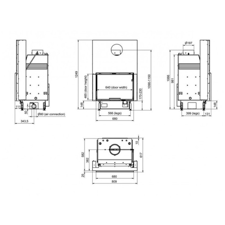 Insert hydro PANAQUA 80 EVO LD - 20 KW