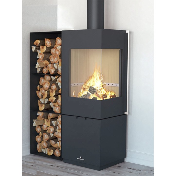 Poêle avec 2 côtés vitrés JAKO 7 kW Poêle avec 2 côtés vitrés JAKO 7 kW