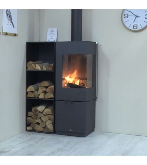 Poêle avec 2 côtés vitrés JAKO 7 kW