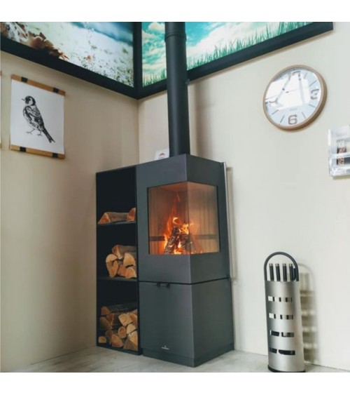 Poêle avec 2 côtés vitrés JAKO 7 kW