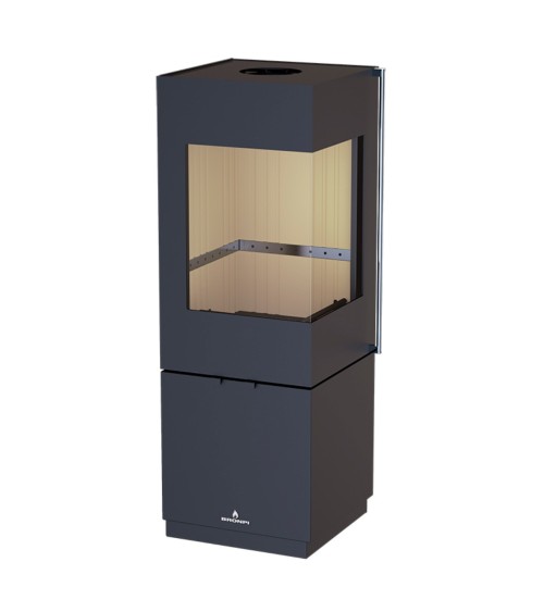 Poêle avec 2 côtés vitrés JAKO 7 kW