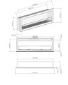 Chimenea EMPOTRABLE DE BIOETANOL 160 CM