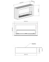 LAREIRA DE PAREDE BIOETANOL 100 CM