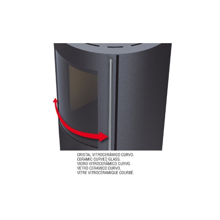 Poêle à bois RONDO 9 kW