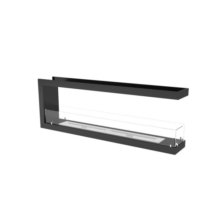 Cheminée BIOETHANOL U double face 160 cm