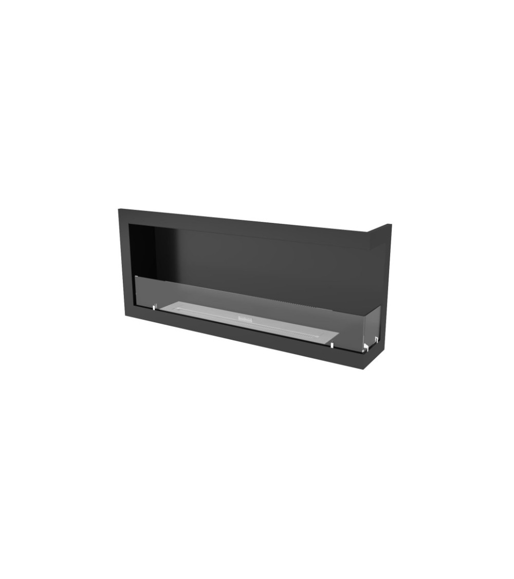 Cheminée BIOETHANOL MURALE 130 CM coin droit