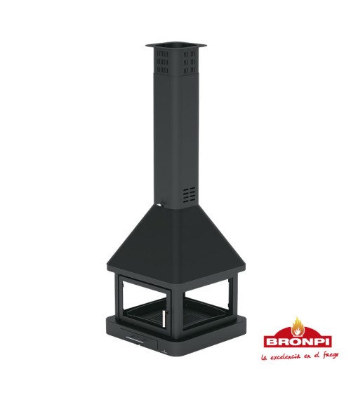 Poêle à bois CABIMAS II 4 faces vitrées 16 kW