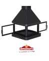 Poêle à bois CABIMAS II 4 faces vitrées 16 kW