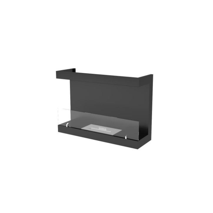 LAREIRA DE PAREDE BIOETANOL 80 CM abertura lateral dupla