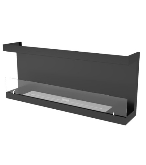 LAREIRA DE PAREDE BIOETANOL 130 CM abertura lateral dupla