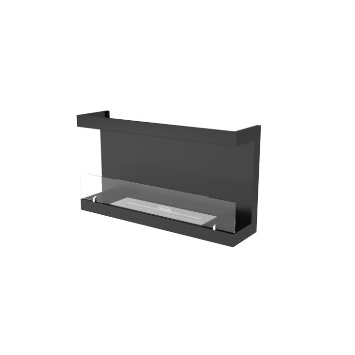 Cheminée BIOETHANOL MURALE 100 CM double ouverture latérale