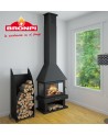 Poêle à bois HUESCA 3 faces vitrées - 13 kW