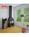 Poêle à bois HUESCA 3 faces vitrées - 13 kW