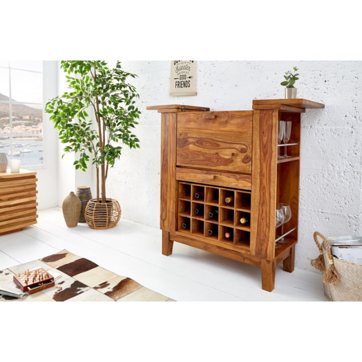 Bar BACCHUS in legno massiccio di sheesham