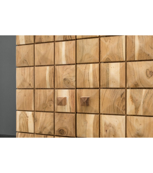 Aparador bar CUBOS de madera maciza de acacia