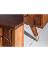 Credenza bar in legno massiccio di acacia HEXAGONE