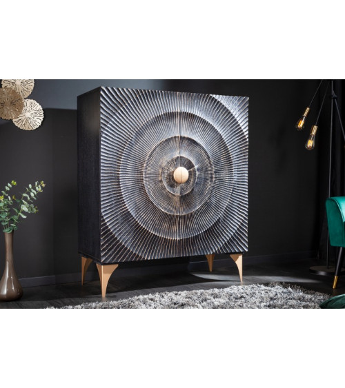 Aparador SUNNY de madera maciza de mango 120 cm