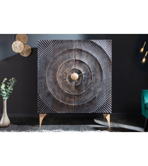 Credenza SUNNY in legno massiccio di mango 120 cm