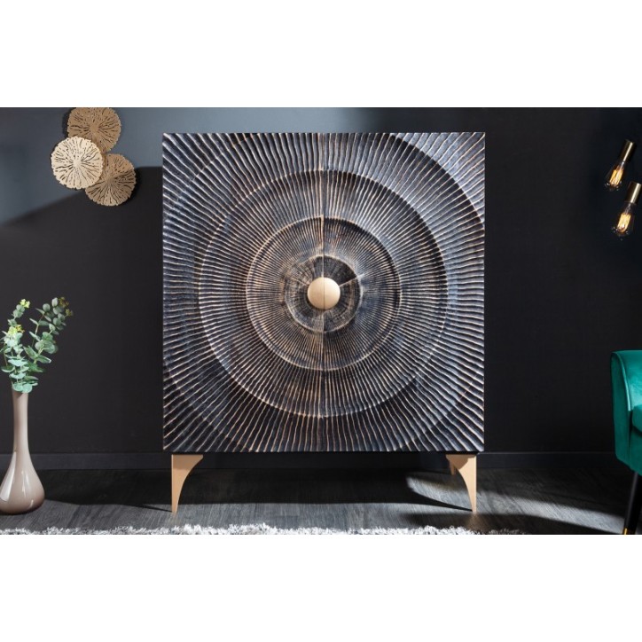Credenza SUNNY in legno massiccio di mango 120 cm