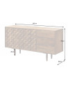 Buffet SOLARA en bois massif d'acacia