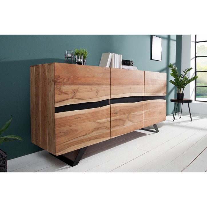 Credenza AMAZONIA in legno massiccio di acacia