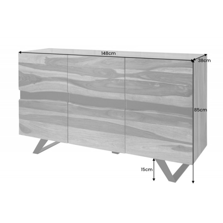 Buffet AMAZONIA en bois massif de Seesham Buffet AMAZONIA en bois massif de Seesham