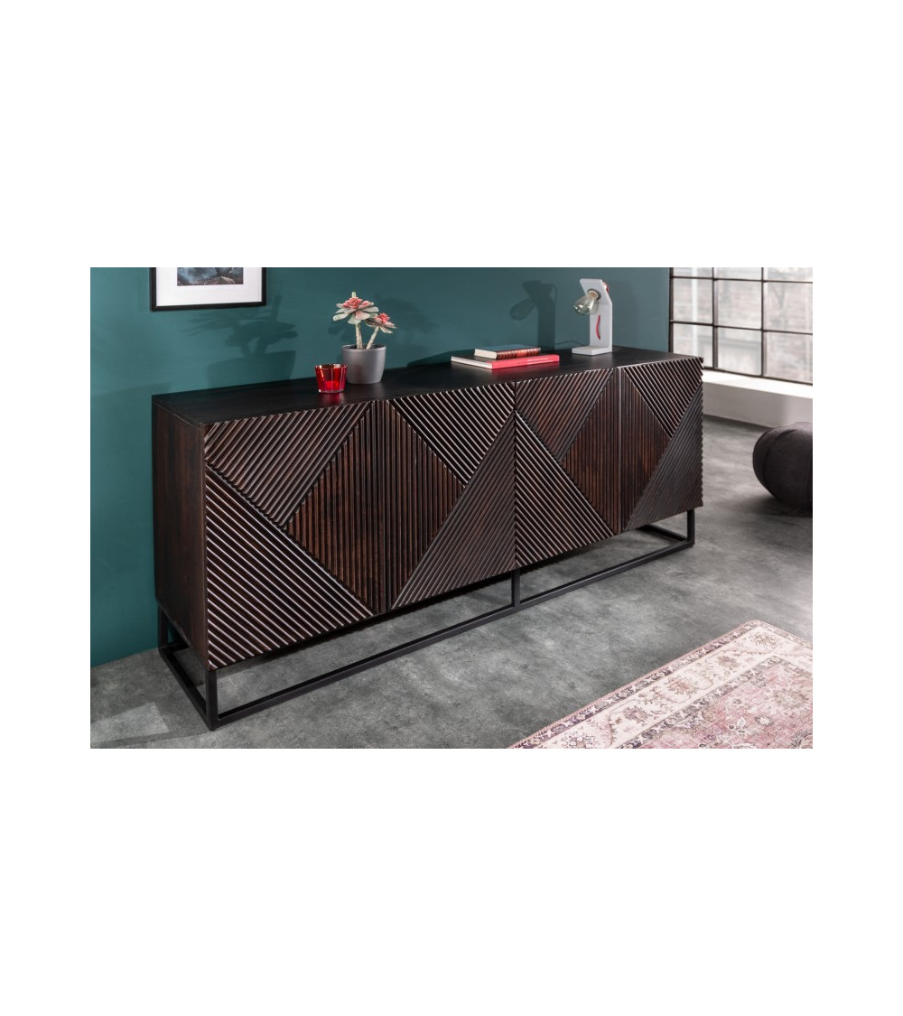 Buffet LOSANGE en bois massif de manguier