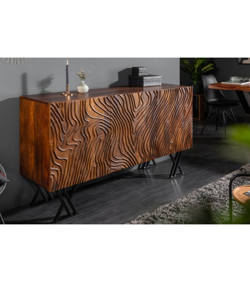 Aparador WAVE en madera maciza de mango