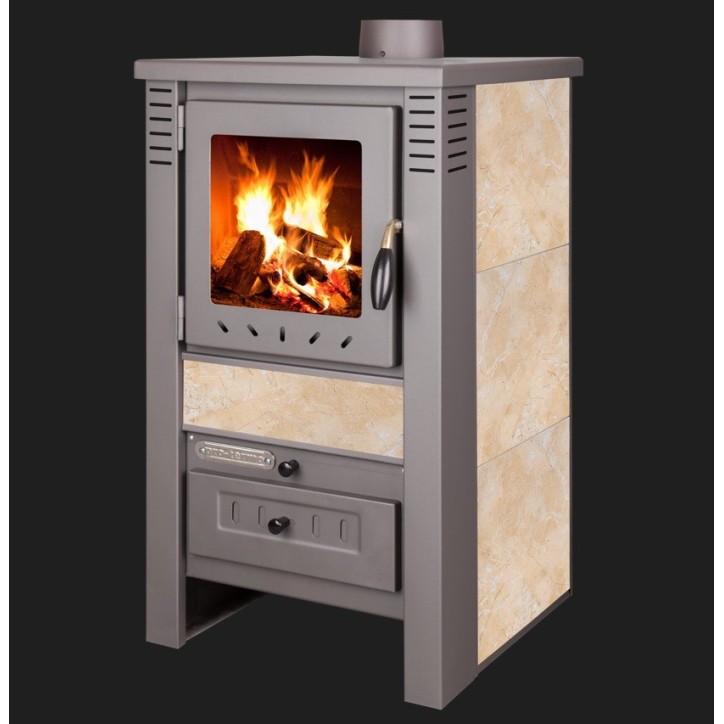 Poêle à bois NOVA beige 48 cm - 7,5 kW Poêle à bois NOVA beige 48 cm - 7,5 kW
