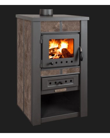 Poêle à bois ALPINA moka 50 cm - 8 kw