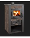 Poêle à bois ALPINA moka 50 cm - 8 kw