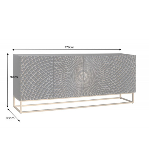 Credenza MANDALA in legno di mango