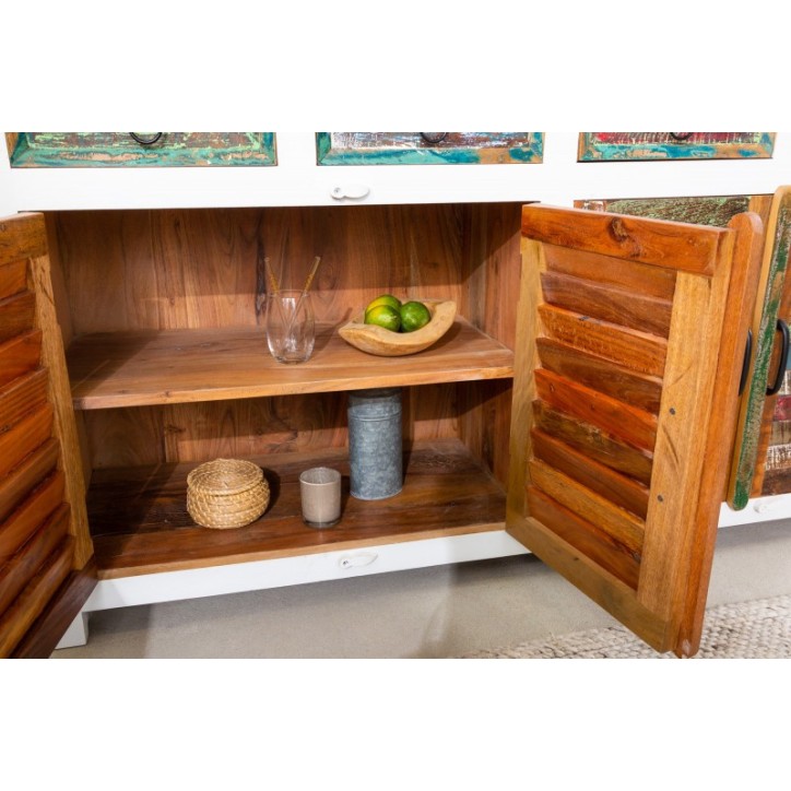 Credenza ECO II in legno riciclato e legno di mango 160 cm