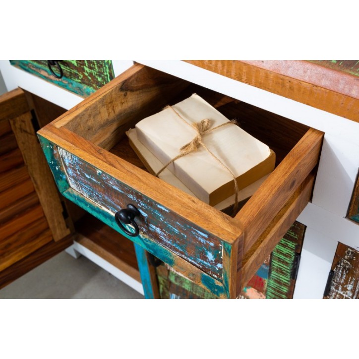 Aparador ECO II em madeira reciclada e madeira de manga 160 cm