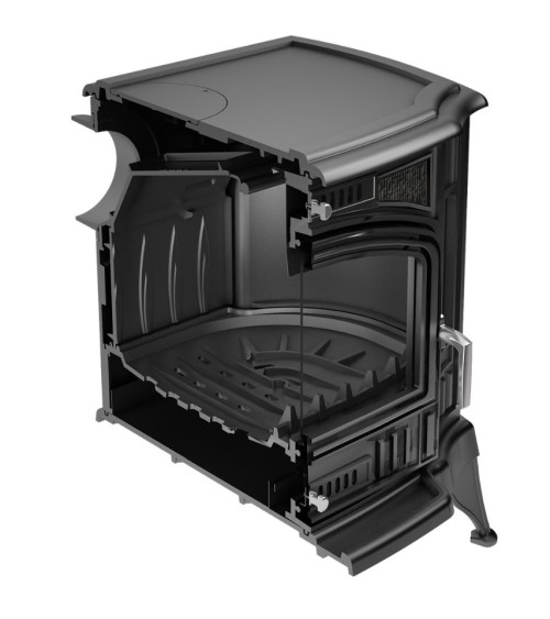 Poele à bois en fonte K9 10Kw